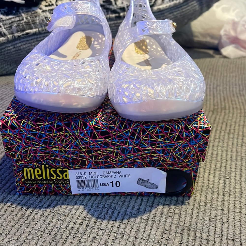 Mini Melissa Campana Holigraphic White